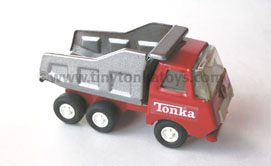 Tiny Tonka Dumper 535 giallo rosso metallo vintage anni 70